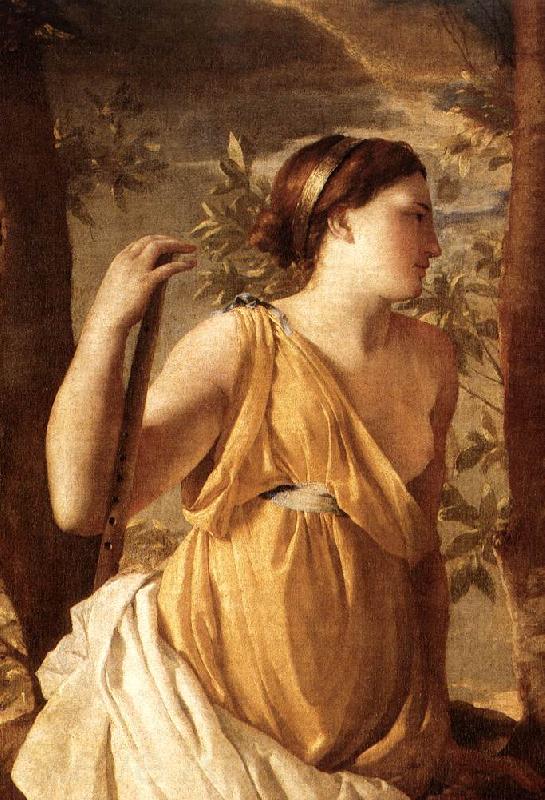 POUSSIN, Nicolas The Inspiration of the Poet (detail) af France oil painting art